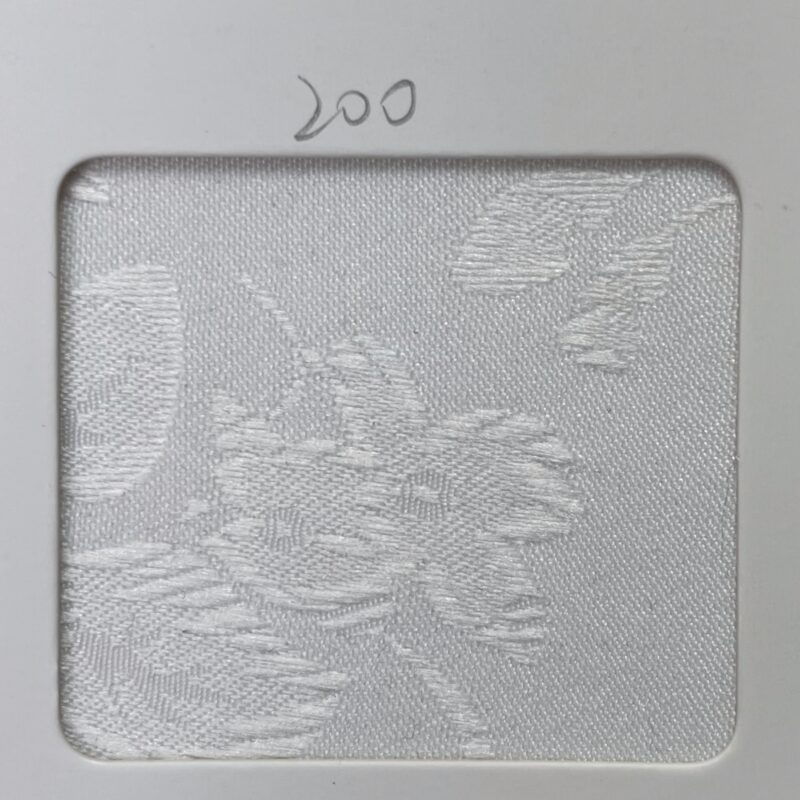 White Floral Jacquard